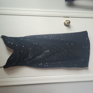 Black sequin dress